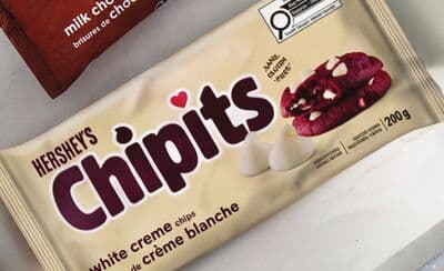 Hershey's Chipits milk chocolate chips or white creme baking chips