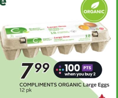 COMPLIMENTS ORGANIC Large Eggs