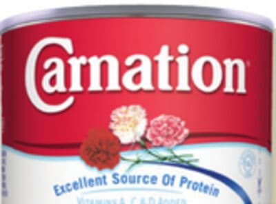 Carnation partly skimmed or evaporated milk