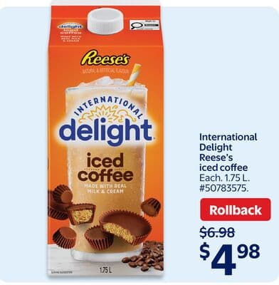 International Delight Reese's iced coffee