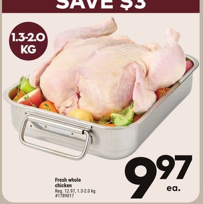 Fresh whole chicken