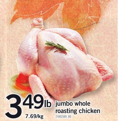 JUMBO WHOLE ROASTING CHICKEN