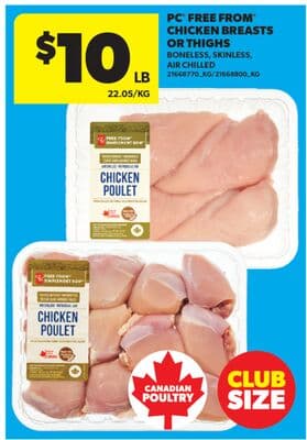 PC FREE FROM™ CHICKEN BREASTS OR THIGHS
