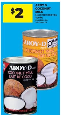 AROY-D COCONUT MILK, 400 ML