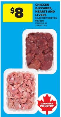 CHICKEN GIZZARDS, HEARTS AND LIVERS