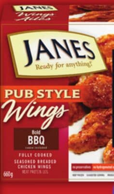 JANES PUB STYLE FULLY COOKED BREADED CHICKEN WINGS