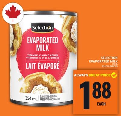 SELECTION EVAPORATED MILK