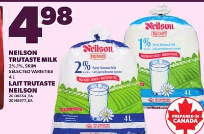 NEILSON TRUTASTE MILK, 4 L