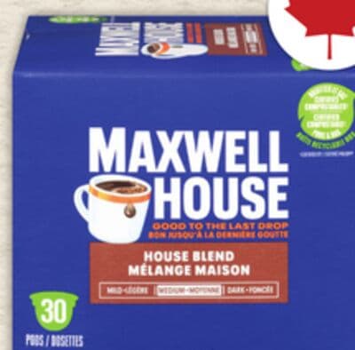 MAXWELL HOUSE OR NABOB COFFEE CAPSULES