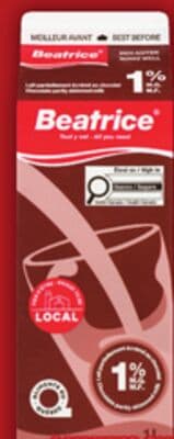 BEATRICE CHOCOLATE MILK 1 L