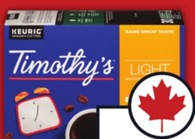 TIMOTHY'S OR IRRESISTIBLES COFFEE CAPSULES