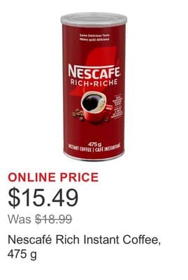 Nescafé Rich Instant Coffee, 475 g