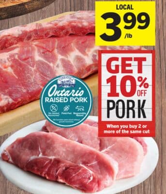 Boneless Pork Sirloin Chops or Pork Side Ribs